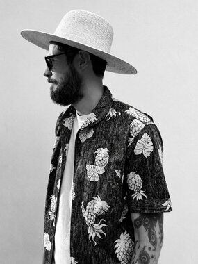 Engineered Garments NYC Aloha Pineapple Print Button‎ Down Shirt